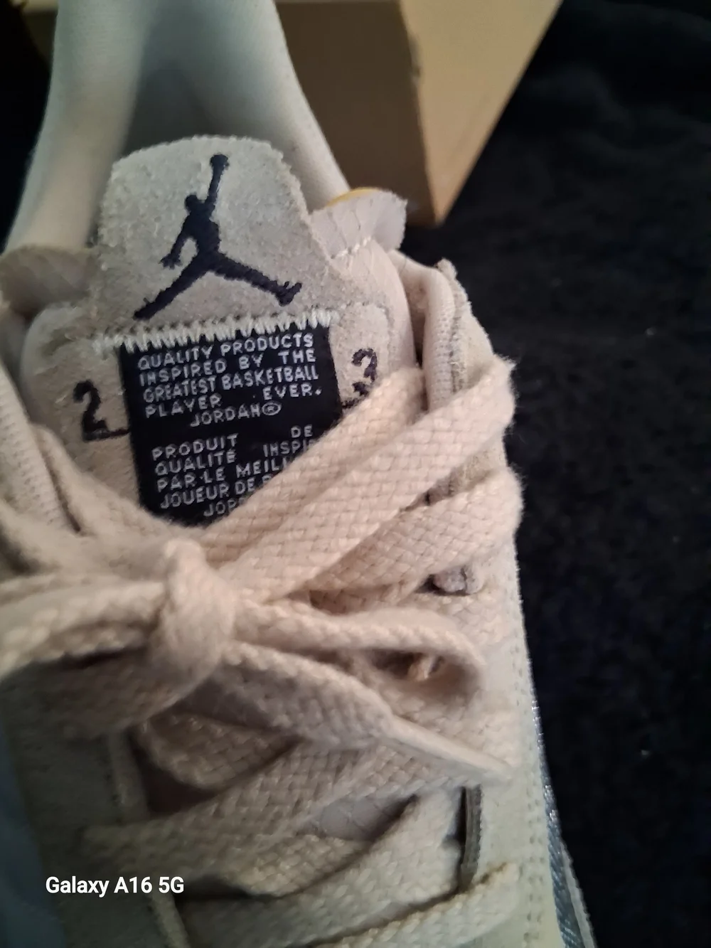 Jordan Men’s Athletic Shoes in Beige and Black